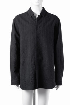 画像をギャラリービューアに読み込む, forme d'expression Minimal Outer Shirt / B95F (Off Black)