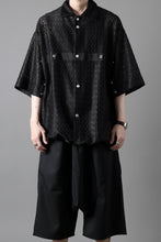 画像をギャラリービューアに読み込む, A.F ARTEFACT SNAPPED SQUEEZING SHIRT / SHADOW LACE (BLACK)