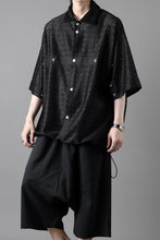 画像をギャラリービューアに読み込む, A.F ARTEFACT SNAPPED SQUEEZING SHIRT / SHADOW LACE (BLACK)