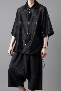 画像をギャラリービューアに読み込む, A.F ARTEFACT SNAPPED SQUEEZING SHIRT / SHADOW LACE (BLACK)
