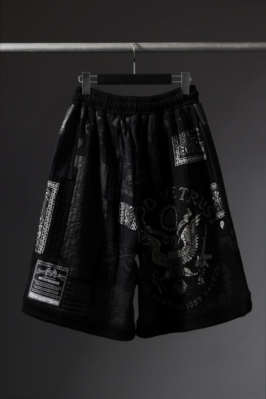 画像をギャラリービューアに読み込む, MASSIMO SABBADIN FULL BORO STYLE BASKET SHORTS (BLACK #A)