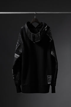 画像をギャラリービューアに読み込む, MASSIMO SABBADIN exclusive HOODY wt. BORO STYLE DETAIL (BLACK #A)