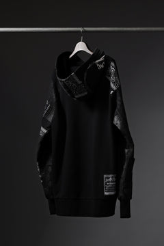 画像をギャラリービューアに読み込む, MASSIMO SABBADIN exclusive HOODY wt. BORO STYLE DETAIL (BLACK #A)