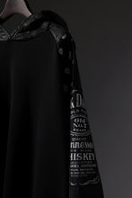 画像をギャラリービューアに読み込む, MASSIMO SABBADIN exclusive HOODY wt. BORO STYLE DETAIL (BLACK #A)