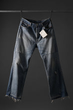 画像をギャラリービューアに読み込む, READYMADE WIDE FLARE DENIM PANTS / (BLUE #A)
