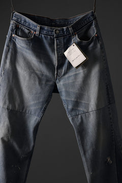 画像をギャラリービューアに読み込む, READYMADE WIDE FLARE DENIM PANTS / (BLUE #A)