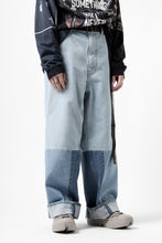 画像をギャラリービューアに読み込む, FACETASM PATCHWORK BIG DENIM PANTS (INDIGO)