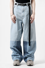 画像をギャラリービューアに読み込む, FACETASM PATCHWORK BIG DENIM PANTS (INDIGO)