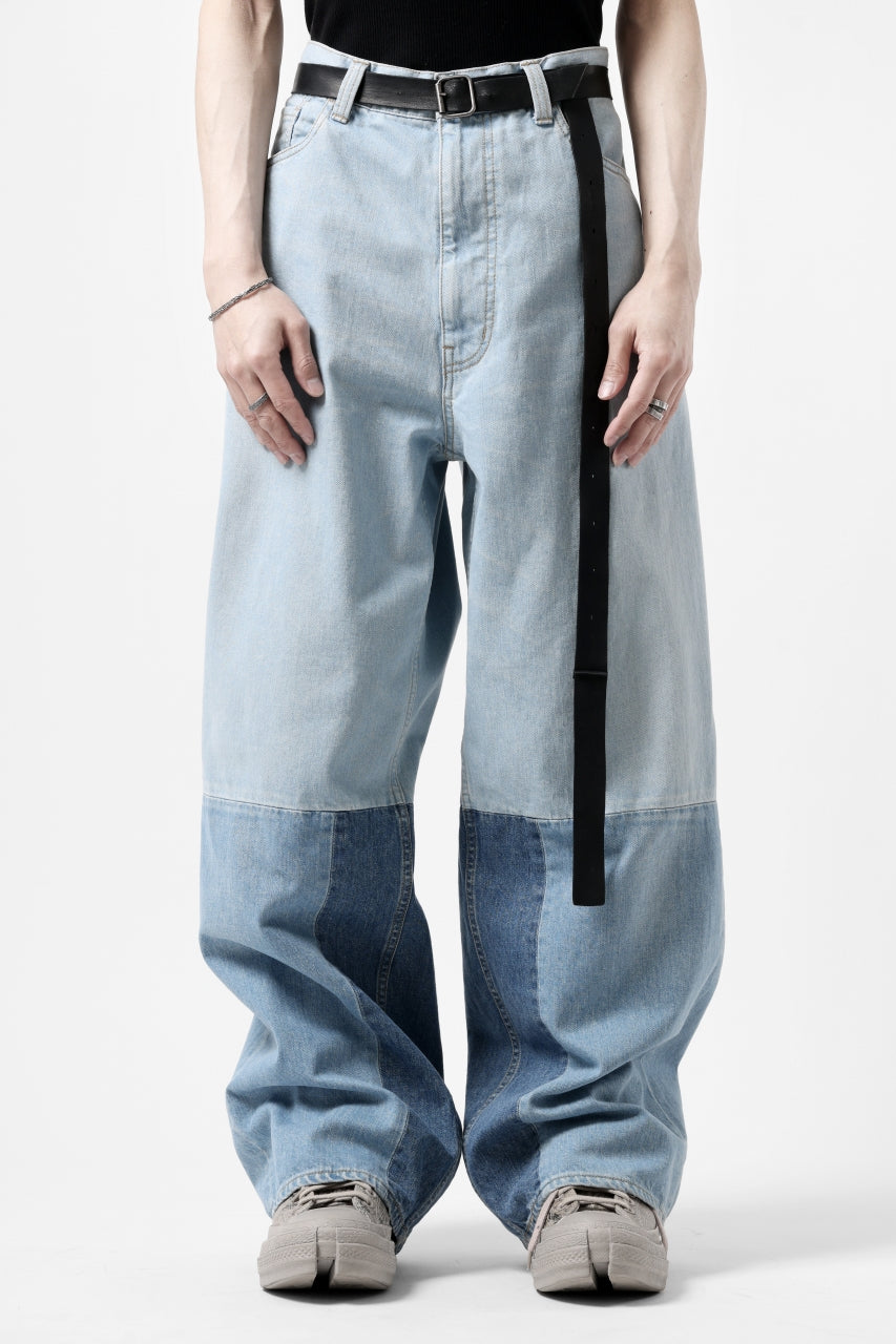 画像をギャラリービューアに読み込む, FACETASM PATCHWORK BIG DENIM PANTS (INDIGO)