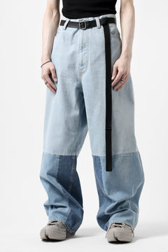 画像をギャラリービューアに読み込む, FACETASM PATCHWORK BIG DENIM PANTS (INDIGO)