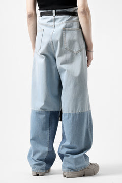 画像をギャラリービューアに読み込む, FACETASM PATCHWORK BIG DENIM PANTS (INDIGO)