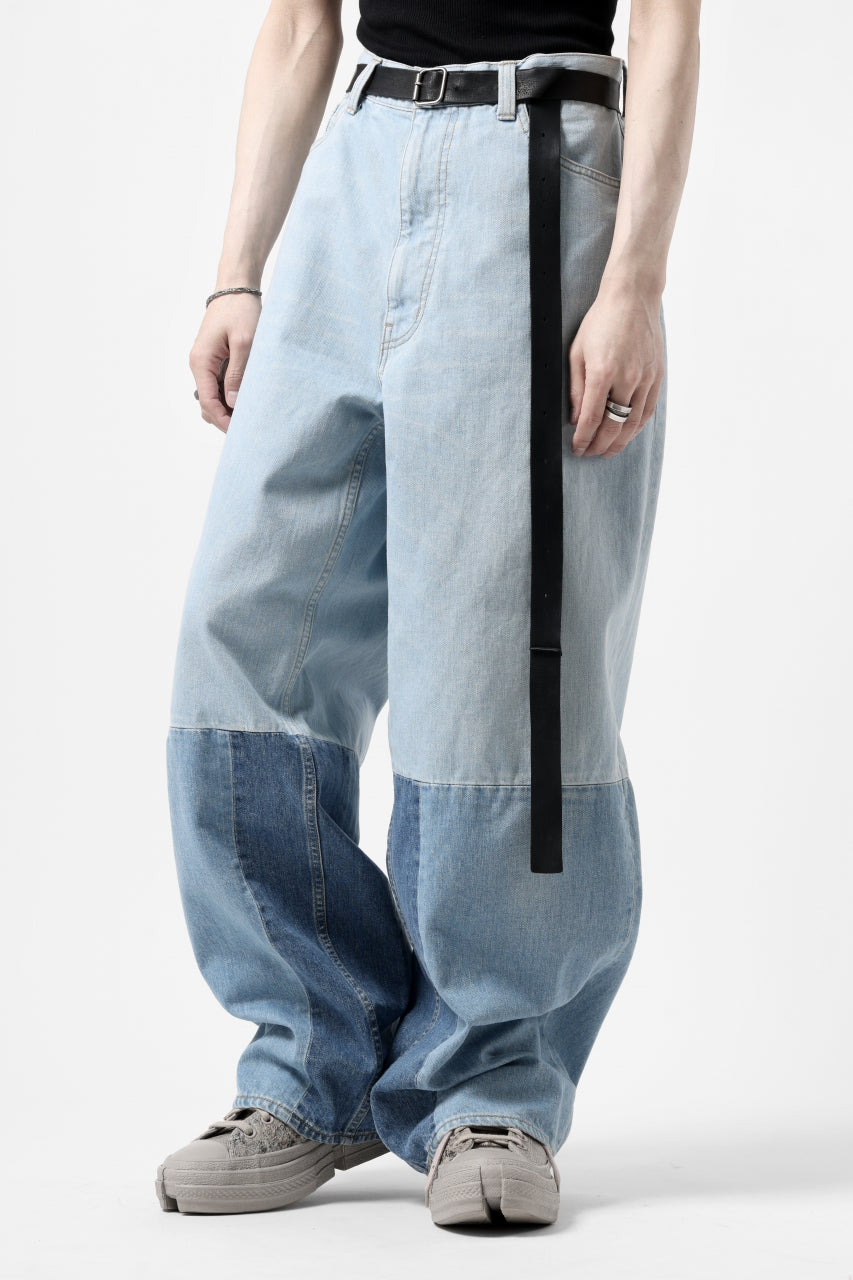画像をギャラリービューアに読み込む, FACETASM PATCHWORK BIG DENIM PANTS (INDIGO)