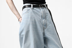 画像をギャラリービューアに読み込む, FACETASM PATCHWORK BIG DENIM PANTS (INDIGO)