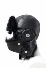 画像をギャラリービューアに読み込む, ierib AVIATOR CAP / toskana sheep shearling mouton + Dyneema (BLACK)