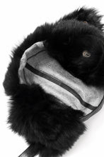 画像をギャラリービューアに読み込む, ierib AVIATOR CAP / toskana sheep shearling mouton + Dyneema (BLACK)