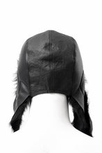 画像をギャラリービューアに読み込む, ierib AVIATOR CAP / toskana sheep shearling mouton + Dyneema (BLACK)