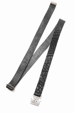 画像をギャラリービューアに読み込む, ierib detachable buckle belt / one piece rough bull (BLACK)