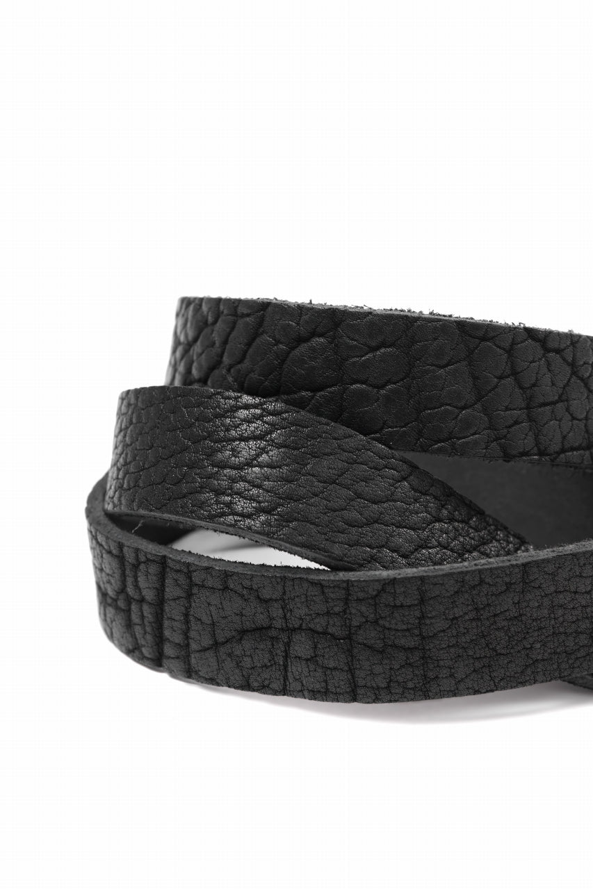 画像をギャラリービューアに読み込む, ierib detachable buckle belt / one piece rough bull (BLACK)