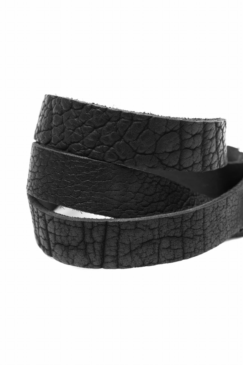 画像をギャラリービューアに読み込む, ierib detachable buckle belt / one piece rough bull (BLACK)