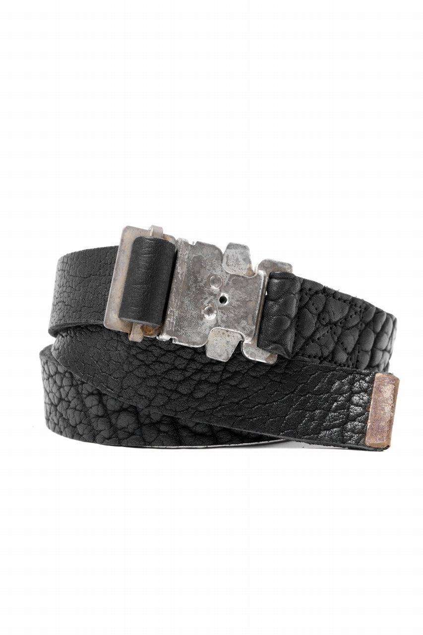 画像をギャラリービューアに読み込む, ierib detachable buckle belt / one piece rough bull (BLACK)