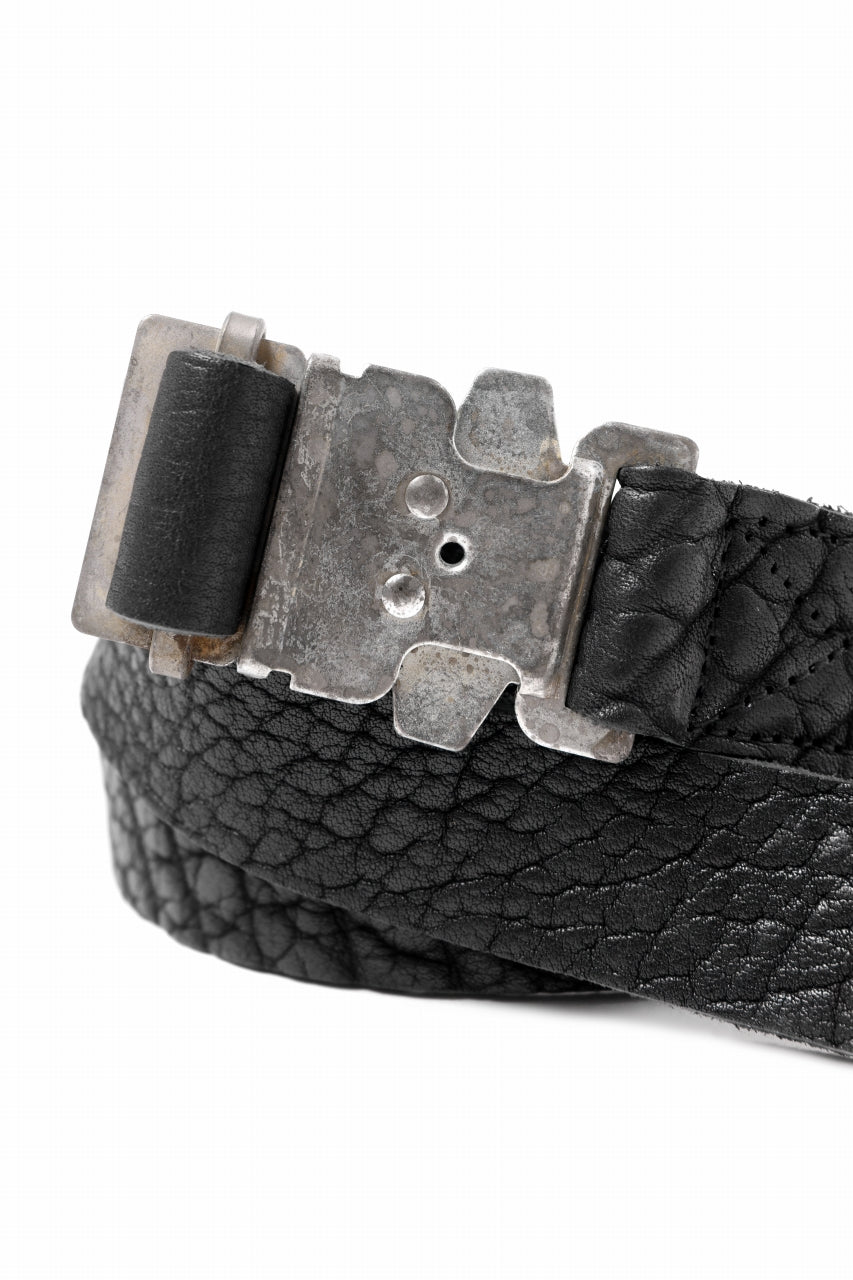 画像をギャラリービューアに読み込む, ierib detachable buckle belt / one piece rough bull (BLACK)