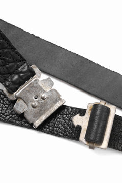 画像をギャラリービューアに読み込む, ierib detachable buckle belt / one piece rough bull (BLACK)