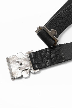 画像をギャラリービューアに読み込む, ierib detachable buckle belt / one piece rough bull (BLACK)