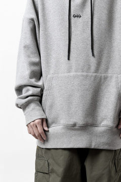 画像をギャラリービューアに読み込む, A.F ARTEFACT BOMBERHEAT® BACK LOGO HOODIE (LIGHT GREY)