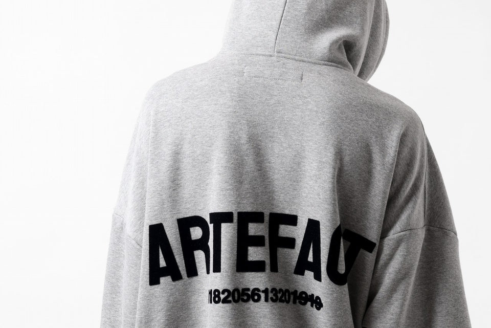 画像をギャラリービューアに読み込む, A.F ARTEFACT BOMBERHEAT® BACK LOGO HOODIE (LIGHT GREY)