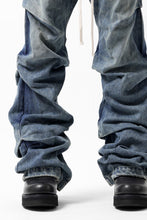 画像をギャラリービューアに読み込む, A.F ARTEFACT TUCK VOLUME BAGGY PANTS / FADED DENIM (INDIGO BLUE)