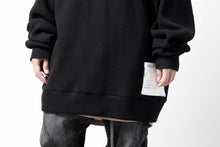画像をギャラリービューアに読み込む, A.F ARTEFACT OVER SIZED DOLMAN LONG PULL OVER / WAFFLE COTTON JERSEY (BLACK)