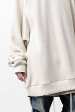 画像をギャラリービューアに読み込む, A.F ARTEFACT OVER SIZED DOLMAN LONG PULL OVER / WAFFLE COTTON JERSEY (IVORY)