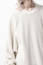 画像をギャラリービューアに読み込む, A.F ARTEFACT OVER SIZED DOLMAN LONG PULL OVER / WAFFLE COTTON JERSEY (IVORY)