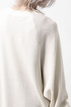 画像をギャラリービューアに読み込む, A.F ARTEFACT OVER SIZED DOLMAN LONG PULL OVER / WAFFLE COTTON JERSEY (IVORY)
