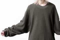 画像をギャラリービューアに読み込む, A.F ARTEFACT OVER SIZED DOLMAN LONG PULL OVER / WAFFLE COTTON JERSEY (KHAKI)