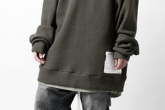 画像をギャラリービューアに読み込む, A.F ARTEFACT OVER SIZED DOLMAN LONG PULL OVER / WAFFLE COTTON JERSEY (KHAKI)