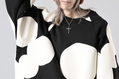 画像をギャラリービューアに読み込む, A.F ARTEFACT POLKA PATTERN SWEAT RAGLAN TOPS (BLACK)