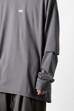 画像をギャラリービューアに読み込む, A.F ARTEFACT LAYERED LONG SLEEVE TOPS / PRINT TYPE-A (GREY)