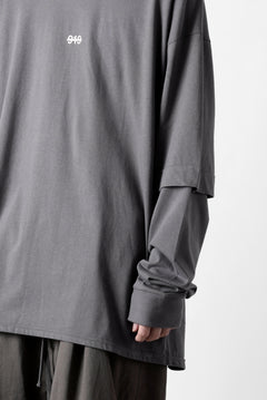 画像をギャラリービューアに読み込む, A.F ARTEFACT LAYERED LONG SLEEVE TOPS / PRINT TYPE-A (GREY)