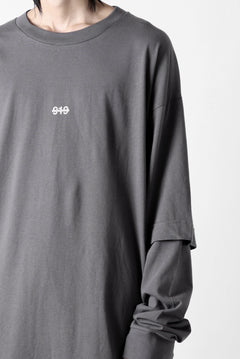 画像をギャラリービューアに読み込む, A.F ARTEFACT LAYERED LONG SLEEVE TOPS / PRINT TYPE-A (GREY)