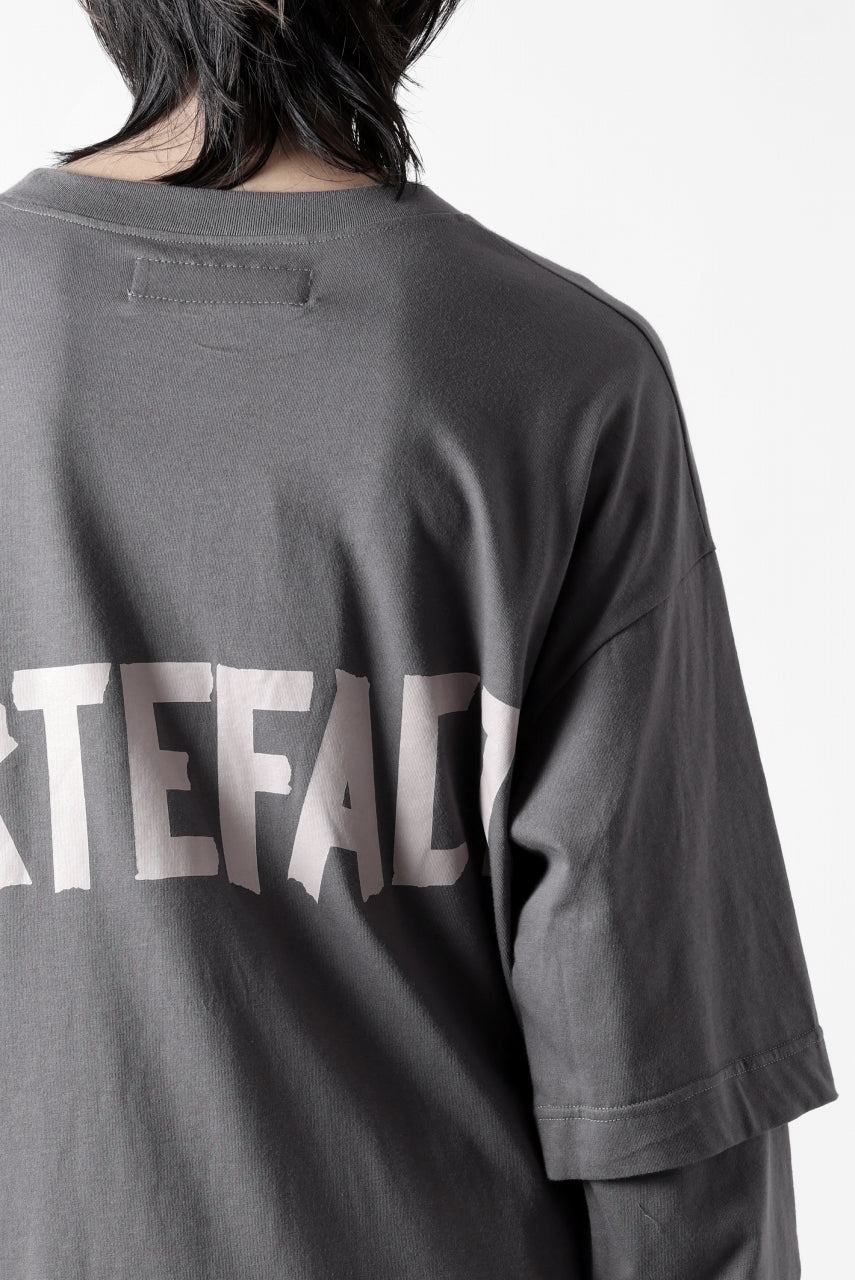画像をギャラリービューアに読み込む, A.F ARTEFACT LAYERED LONG SLEEVE TOPS / PRINT TYPE-A (GREY)