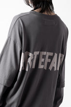 画像をギャラリービューアに読み込む, A.F ARTEFACT LAYERED LONG SLEEVE TOPS / PRINT TYPE-A (GREY)