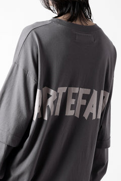 画像をギャラリービューアに読み込む, A.F ARTEFACT LAYERED LONG SLEEVE TOPS / PRINT TYPE-A (GREY)