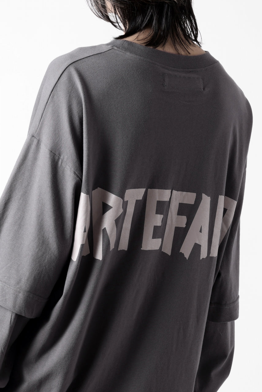 画像をギャラリービューアに読み込む, A.F ARTEFACT LAYERED LONG SLEEVE TOPS / PRINT TYPE-A (GREY)