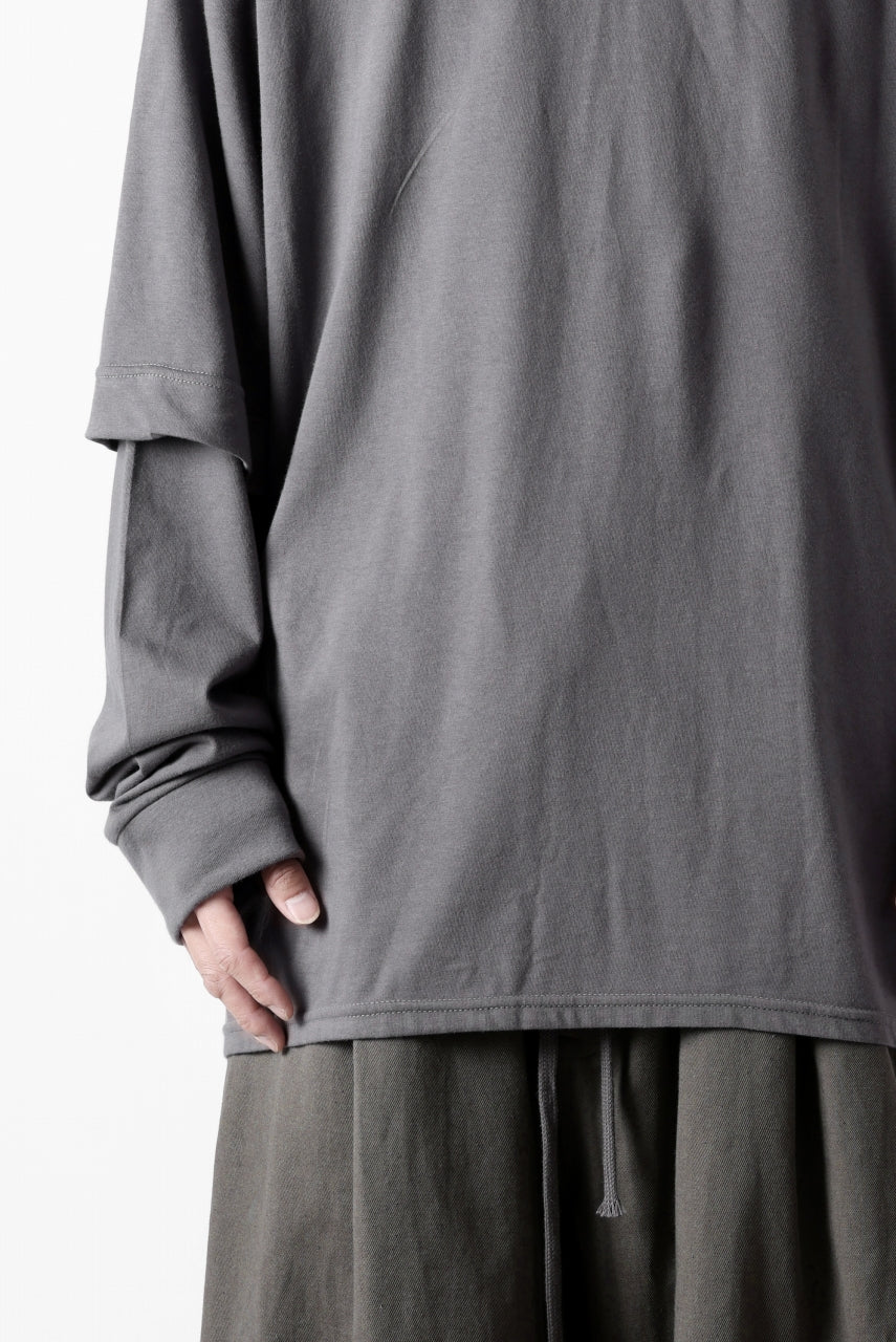 画像をギャラリービューアに読み込む, A.F ARTEFACT LAYERED LONG SLEEVE TOPS / PRINT TYPE-A (GREY)