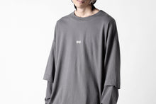 画像をギャラリービューアに読み込む, A.F ARTEFACT LAYERED LONG SLEEVE TOPS / PRINT TYPE-A (GREY)