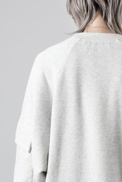 画像をギャラリービューアに読み込む, A.F ARTEFACT FLAP POCKET RAGLAN TOP / COPE KNIT JERSEY (LIGHT GREY)