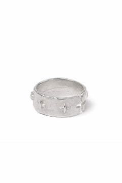 画像をギャラリービューアに読み込む, m.a+ silver stitched multiple cross ring / AG518/AG (SILVER)