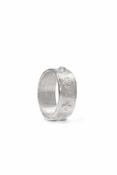 画像をギャラリービューアに読み込む, m.a+ silver stitched multiple cross ring / AG518/AG (SILVER)