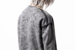 画像をギャラリービューアに読み込む, KLASICA ASLEEP LOOSE PULL OVER / GRAINY PRINT BACK SIDE FLEECE (GREIGE)